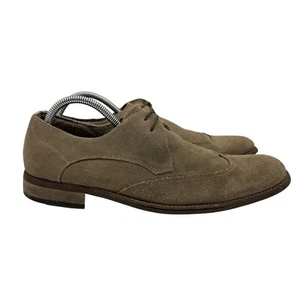 John Varvatos Mens Beige Suede Lace Up Shoes Size 10 - Picture 1 of 13