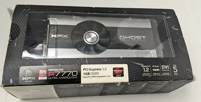 1GB XFX Radeon 7770 GDDR5 PCIe Ghost Technology S# N5H107916 No DVI to VGA adapt - Image 1 of 4