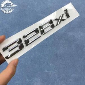 Chrome 3D ABS Letters Trunk Lid 328xi Emblem Rear Badge For New 2017-2022 E90 - Picture 1 of 4
