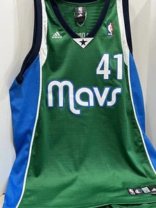 Dallas Mavs*Dirk Nowitzki Adidas NBA Authentic Jersey #41*Size XL - Picture 1 of 6