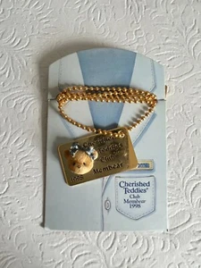 Collar Memboso Enesco Cherished Teddies Club 1998 CRT442 - Imagen 1 de 2