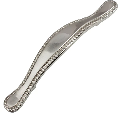 Paquete de 10 tiradores de manija de gabinete 4554-SN-10 3 pulgadas CC con cuentas de níquel satinado Foto 1 de 4