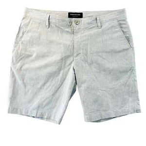 Mens 36 Rodd & Gunn Shorts Custom Fit Stretch Chino Light Blue White Pinstripe - Picture 1 of 10