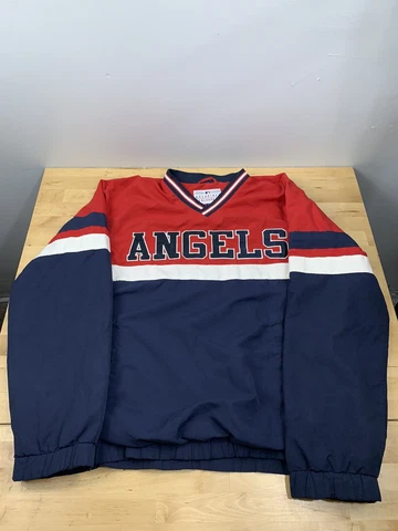 Genuine Merchandise Anaheim Angels Pullover Winbreaker M Red #4153 Cover