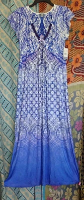 Women's One World Sleep V-neck Nightgown Soft Jersey Full Length NWT's  S 36B - Image 1 of 2