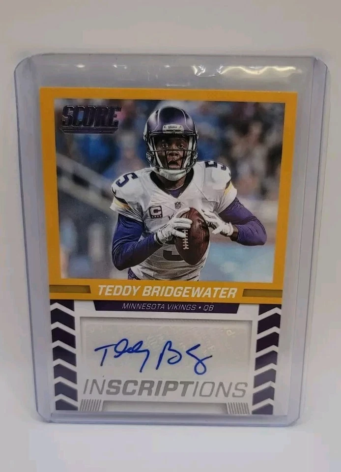 2016 Score Teddy Bridgewater Inscriptions Auto Foto 1 de 2