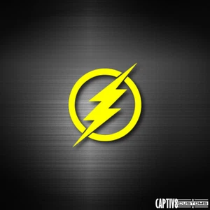 The Flash - 10cm DC Yellow Vinyl Sticker - Picture 1 of 1