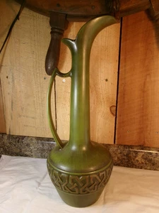 Vintage Haeger USA Large 18" tall Decorative Art Pottery Ewer Pitcher Vase - Picture 1 of 7