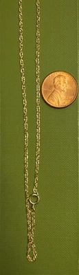 14kt gold filled Rope chain 1.3mm 24inch 1pc - Image 1 of 4