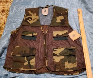 NORTHWEST TERRITORY Vest Men’s XL  Rare Camouflage Mesh Vintage NWOT - Picture 1 of 8
