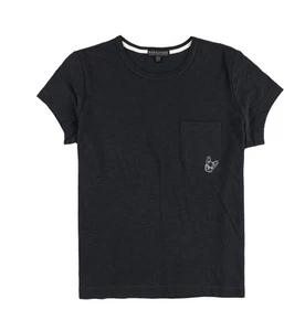 P.J. Salvage Womens Embroiered Pup Pajama Sleep T-shirt, Black, Medium - Picture 1 of 2