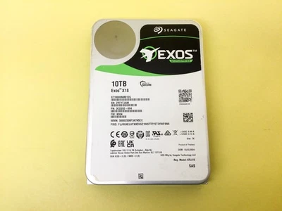 Seagate EXOS X18 10TB 7.2K SAS 12Gbps 3.5in 4KN/512E HDD ST10000NM012G - Image 1 of 2