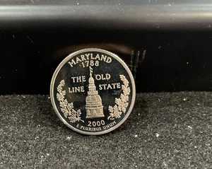 2000 S Gem Proof Maryland State Quarter With A Deep Cameo 287 - Picture 1 of 2