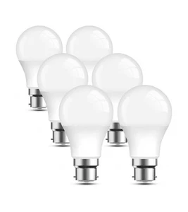 LED GLS 12w Light Bulb Warm White BC B22 Bayonet Replacement 2700K A60 Pack of 6 - Picture 1 of 2