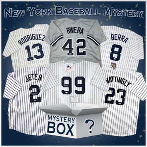 Autographed/Signed New York Baseball Jersey Mystery Box PSA JSA or Beckett COA - Picture 1 of 1