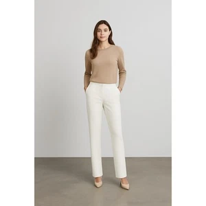 Pantalón blanco invierno Pure Collection para mujer talla 2R nuevo con etiquetas - Imagen 1 de 12