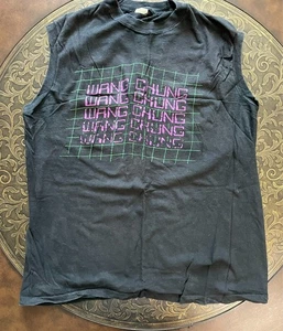 Vintage Original Wang Chung 1984 Dance Hall Days Tour Sleeveless XL T-Shirt RARE - Bild 1 von 6