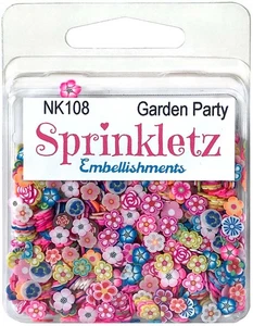6 Pack - Buttons Galore Sprinkletz Embellishments 12g-Garden Party - BNK-108 - Bild 1 von 2
