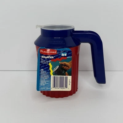 Taza gorila Rubbermaid de colección taza con tapa 2409 envoltura de espuma Koozie roja azul nueva con etiquetas nos Foto 1 de 4