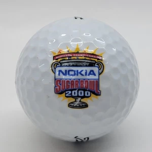 Nokia Sugar Bowl 2000 NCAA Logo Golf Ball RARE Collectible Titleist DT 2-2-Piece - Picture 1 of 4