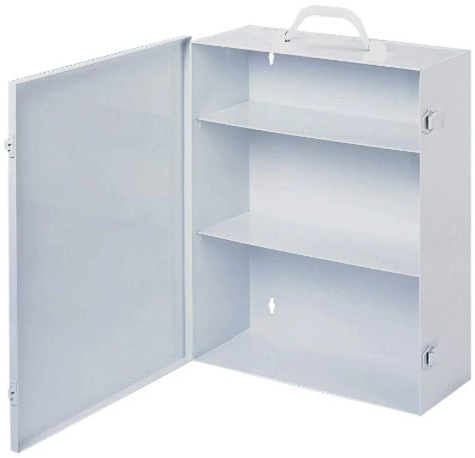 534-43 White Cold Rolled Steel 9FX Industrial Empty First Aid Cabinet, 15" Wi... - Изображение 1 из 1
