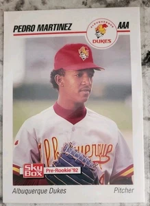 PEDRO MARTINEZ ROOKIE CARD 1992 Albuquerque DukesAAA RC Baseball DODGERS RED SOX - Picture 1 of 2