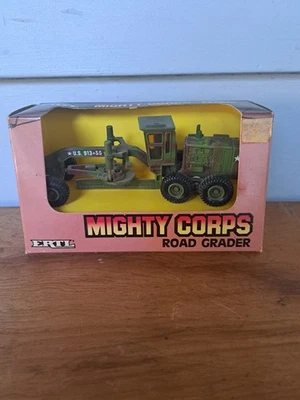 ERTL 1:64 Mighty Corps Road Grader * 1992 * New In Box * Die Cast Metal Vintage - Image 1 of 4