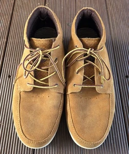 Reef Men's Spiniker Mid Suede Leather Tan Shoes Size 9 US VGUC - Picture 1 of 9