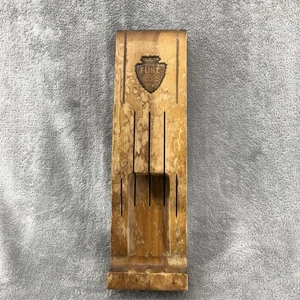 Vintage Ekco FLINT Holz Messerblock 6 Schlitze Wandhalterung - Bild 1 von 7