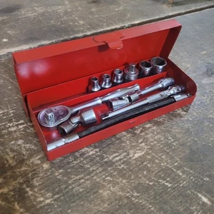 Herramientas a presión de colección 1/4" unidad GM-70-M trinquete TM-6 7 9 14 18 enchufes 61 Flex Ext - Imagen 1 de 19