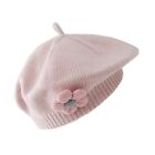 Winter Toddlers Beret Princess Girls Warm Hat Lovely Knitted Caps Windproof