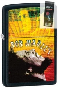 Zippo 28257 bob marley black matte finish RARE DISCONTINUED Lighter + FLINT PACK - Picture 1 of 1