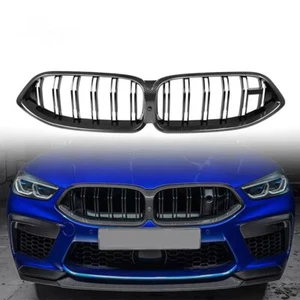 For BMW 8 Series G14 G15 G16 840i M8 2019-2022 Carbon Fiber Front Bumper Grille - Imagen 1 de 8