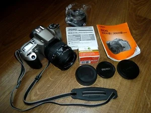 Canon EOS 3000N date Film Camera, SIGMA AF-MF Zoom,28-80mmF3.5-5.6 aspherical - Picture 1 of 11