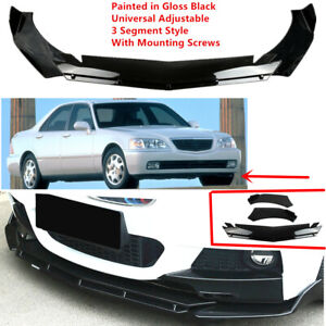 Add-on Universal Fit For Acura RL 1995-2004 Front Bumper Lip Spoiler Splitter