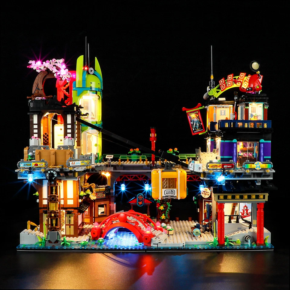Kit de luces LED para LEGO NINJAGO City Markets NINJAGO 71799 Foto 1 de 4