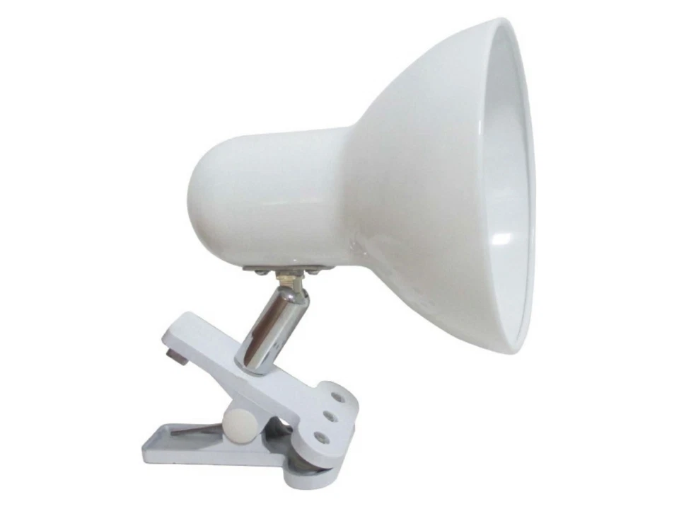 Lampada con Pinza Tavolo Scrivania Bianca morsetto E27 bkl DC1870101 - Immagine 1 di 1