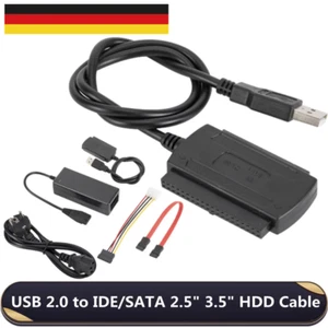 SATA/PATA/IDE Drive to USB 2.0 Adapter Converter Cable for 2.5/3.5 Hard Drive ⭐ - Bild 1 von 15