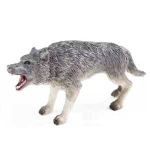 Wild Wolf Cub Toy Action Figure Small Animal Figurine Doll Gift for Kids - Picture 1 of 2