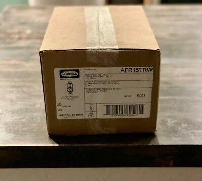 Receptáculo de falla de arco Hubbell 15A 120 VCA AFR15TRW Foto 1 de 4