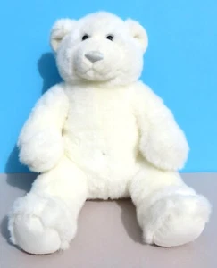 Oso polar de peluche Build-A-Bear blanco parlante vintage con nariz azul dice que te amo - Imagen 1 de 10