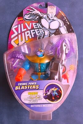 THANOS Silver Surfer Cosmic Power Blasters Marvel Comics 1997 Toy Biz Acción Foto 1 de 4