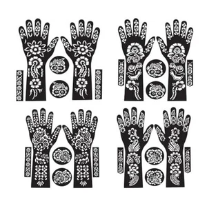 Full Hand Mehndi Stencil Design Henna Tattoo stencil for Women, Girls - Picture 1 of 4