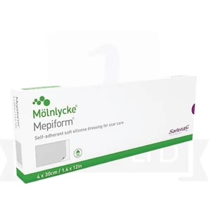 MEPIFORM - Mepiform Silicone Dressing 4x30cm (1.6"x12") 5ct - Picture 1 of 4