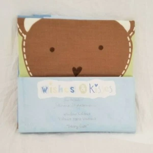 Linda cenefa de ventana Wishes & Kisses Beary 60" x 10" nueva en paquete - Imagen 1 de 7