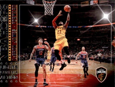 2017-18 Hoops Lights Camera Action #4 LeBron James Card - Image 1 of 2