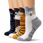 4Pairs Winter Womens Cute Cotton Sock Cat Socks Thermal Warm Funny Novelty Socks
