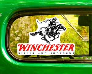 WINCHESTER FIREARMS DECAL Rifles 2 Stickers Bogo For Car Window Bumper Truck Rv - Picture 1 of 1
