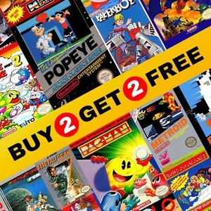 BUY 2 GET 2 FREE Nintendo Gaming Posters - Retro Arcade Gaming Room Wall Decor - Picture 1 of 52