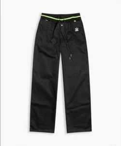 $280 Adidas x Sankuanz Layered Streetwear Men Pants Black Volt FS8922 (size XS) - Picture 1 of 4